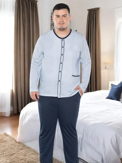 Royalfashion Котонові чоловічі піжами PLUS SIZE