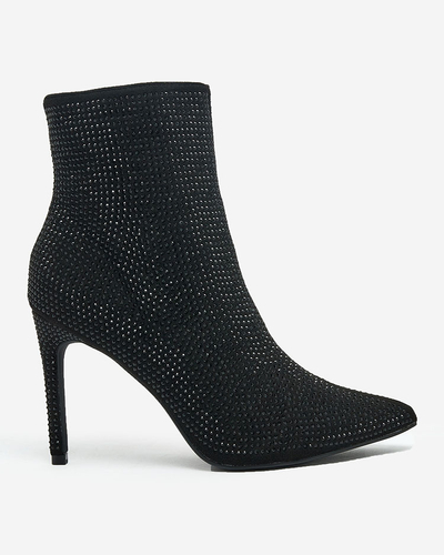 Royalfashion Women's Lekirisa Zirconia Stiletto Boots