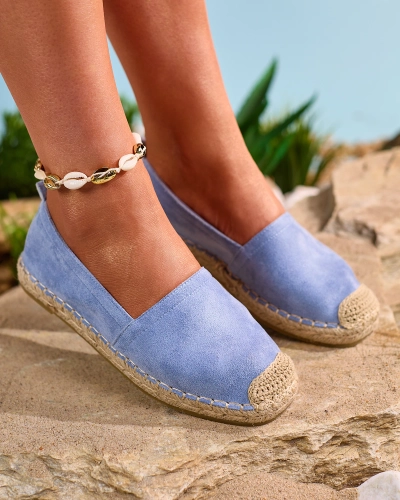 Royalfashion Blaue Damen-Espadrilles Lessilla