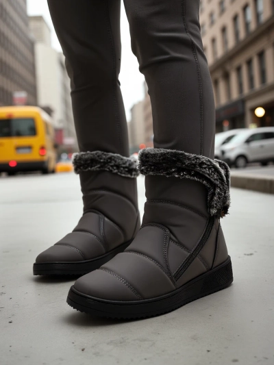 Royalfashion Damen Winterstiefel ähnlich wie Schneestiefel Baccinis