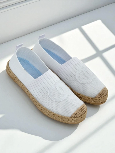 Damen Espadrilles Calista Biancha – weiße flache aus Öko-Wildleder, italienischer Stil
