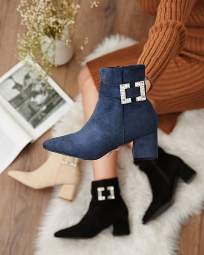 Royalfashion Marineblaue Damenstiefel Masemart