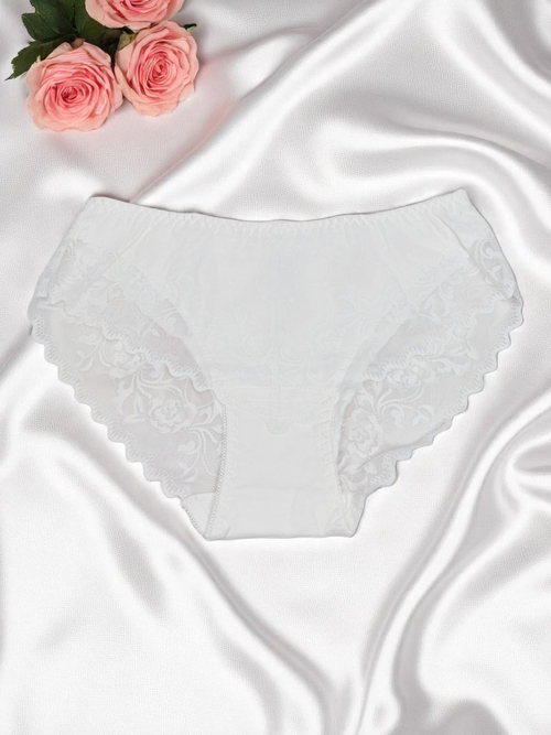 Royalfashion Жіночі бавовняні труси з мереживом Pure Lace