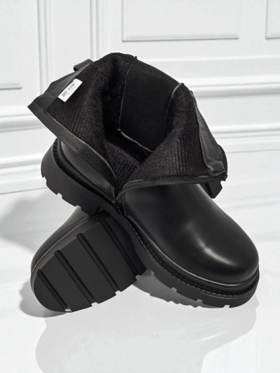 Höhere Damenstiefeletten aus Öko-Leder Pearl Mist