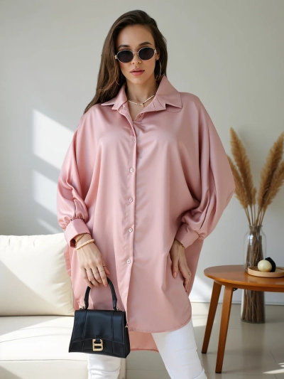 Royalfashion Langes Oversized-Hemd für Frauen
