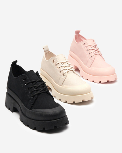 OUTLET Schwarze Schnürschuhe für Damen Rozia - Schuhe