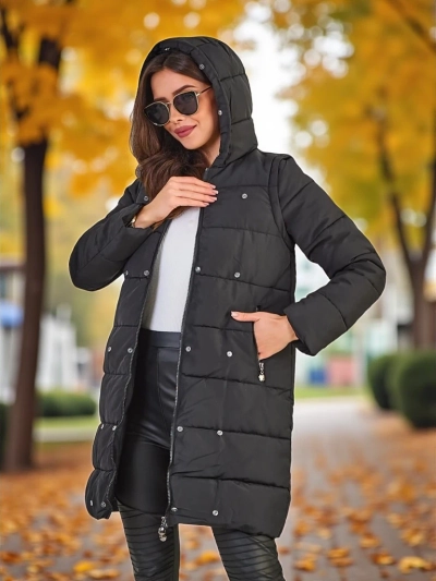 Royalfashion Damenjacke mit abnehmbaren Ärmeln