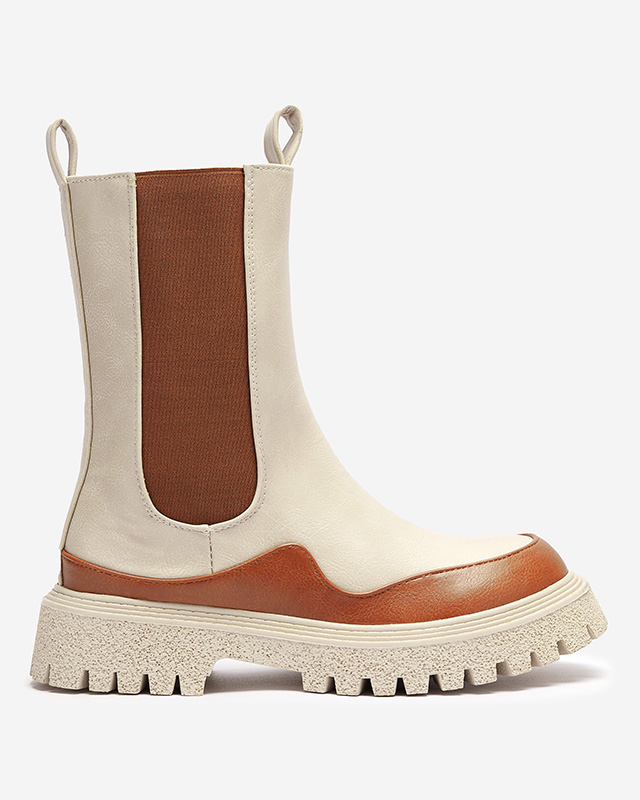 Beige-camel Damenstiefel Dorila - Footwear