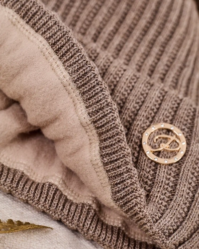 Royalfashion Damen gepolsterter Hut mit Bommel