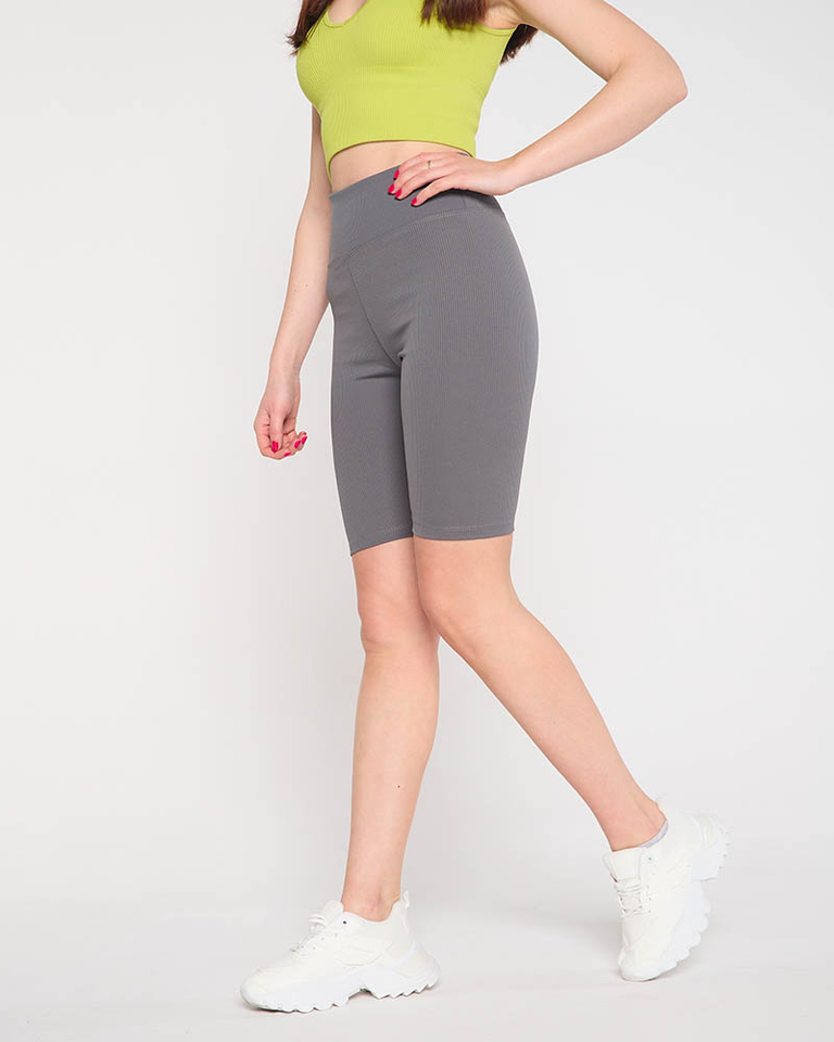 Radleggings dunkelgrau für Damen - Kleidung