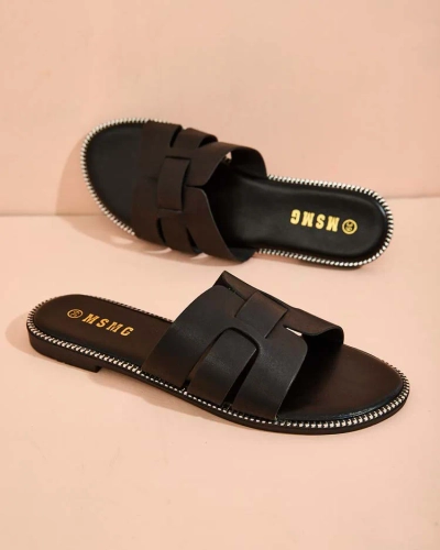 Royalfashion Women's Omipp flache Sohlen Flip-Flops