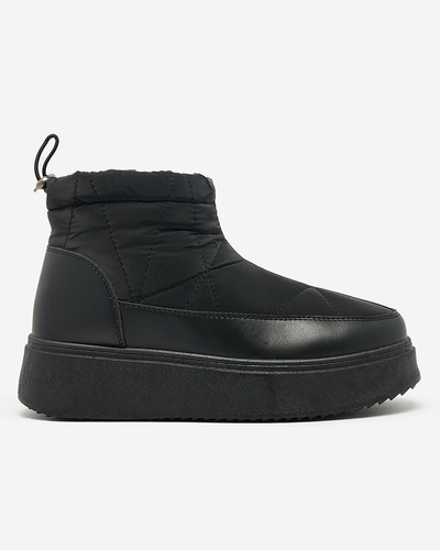 Royalfashion Damen Schneestiefel in schwarzer Farbe Fopinia