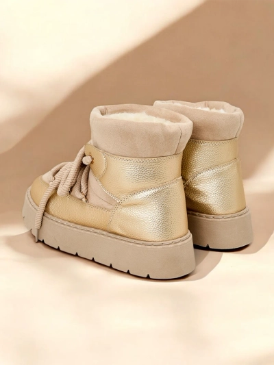 Royalfashion Damen Schnürschneestiefel Iniuc