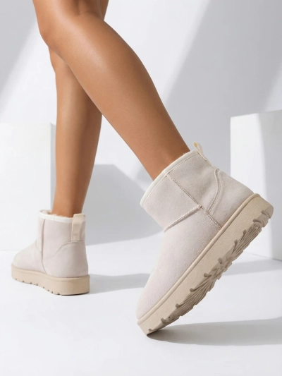 Royalfashion Kurzstiefel wie Damen-Schneestiefel Belli