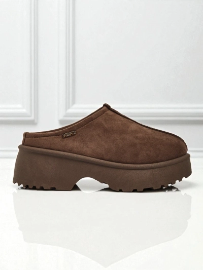 Kurze Damenstiefel im Schneestiefel-Stil mit Fell Calindra