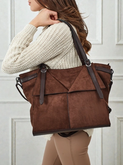 Damen Shopper Handtasche Daville aus Öko-Wildleder