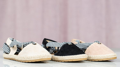 Schwarze Espadrilles mit offenem Absatz Papavero - Footwear