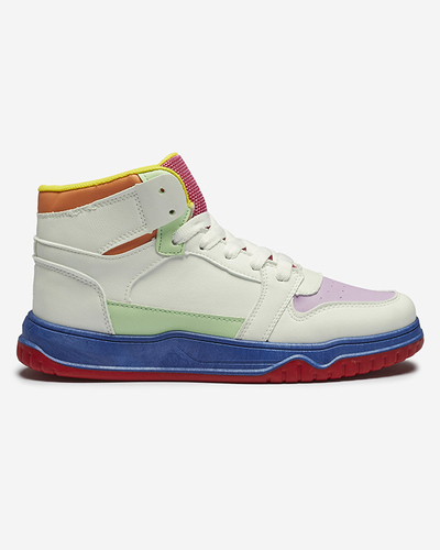 Sportliche Damen-Sneaker in weiß-mint Farbe Aopp- Footwear