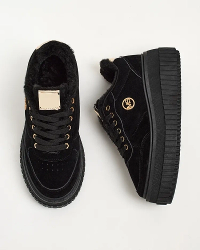 Royalfashion Warmed women's sneakers with fur Nozii