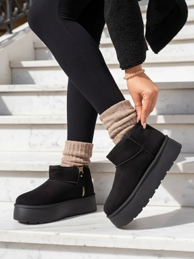 Royalfashion Damen Plateau-Schneestiefel a'la Delgadi