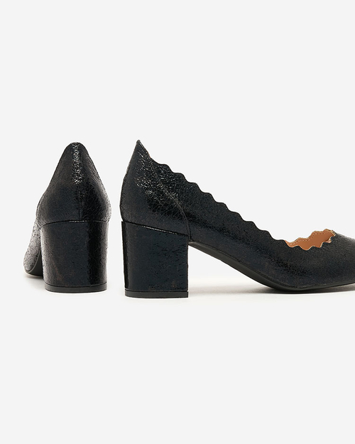 Royalfashion Чорні жіночі туфлі на шпильці Nynony