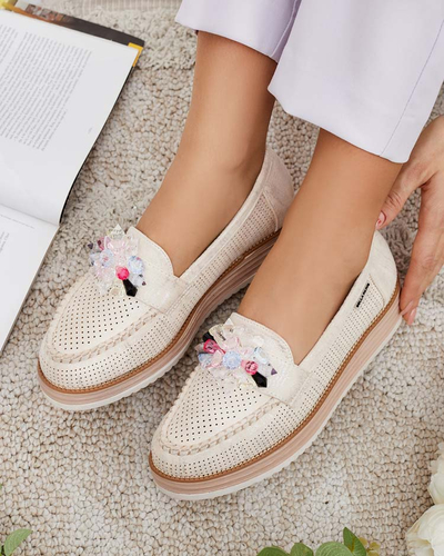 Royalfashion Mokassins mit bunten Steinen Restea