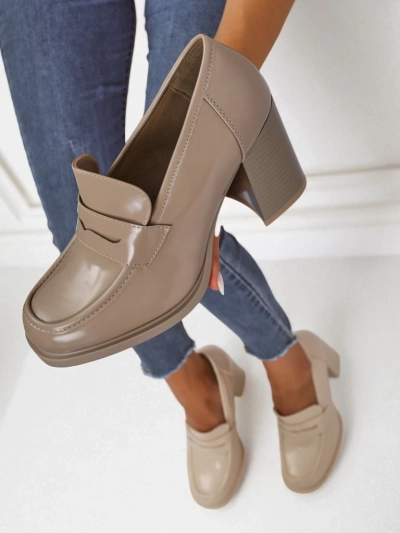 Royalfashion Damen Mokassins mit Absatz Minerva