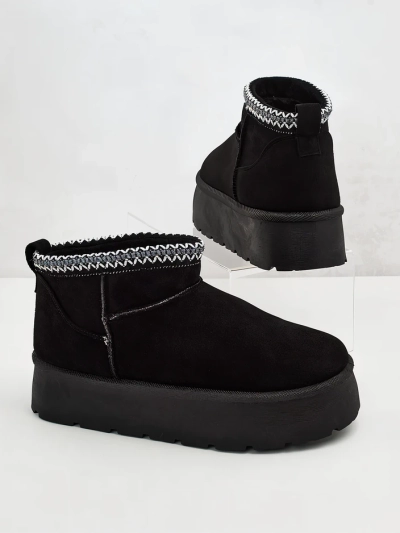 Royalfashion Damen Kurzstiefel a'la Schneestiefel Xoalla