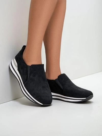 Royalfashion Damen Ecco-Suede Ballerinas Rabbite