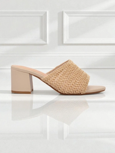 Royalfashion Damen Pantoletten mit Blockabsatz Sole Bloom