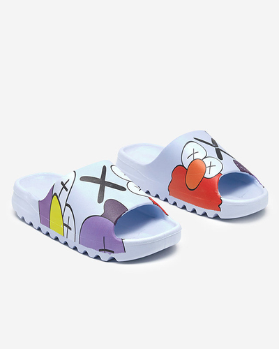 OUTLET Blaue Damen-Flip-Flops Elmino - Schuhe