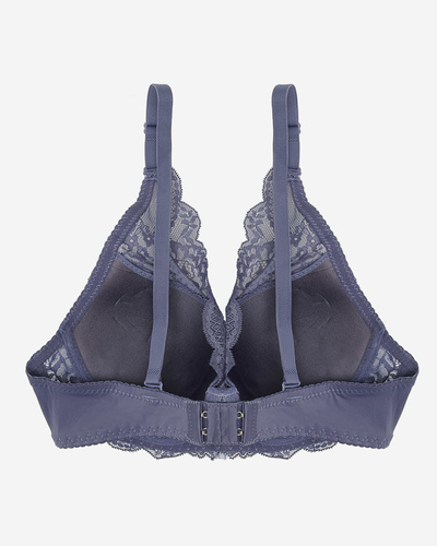 Damen-Push-up-BH mit violetter Spitze - Underwear