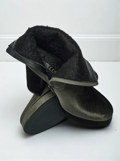 Ботильйони жіночі на підборах-стовпчику а-ля Велюр Miss