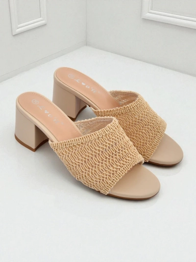 Royalfashion Damen Pantoletten mit Blockabsatz Sole Bloom