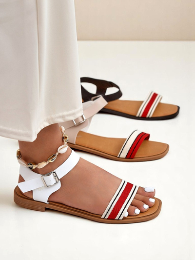 Royalfashion Damensandalen mit flacher Sohle Naya