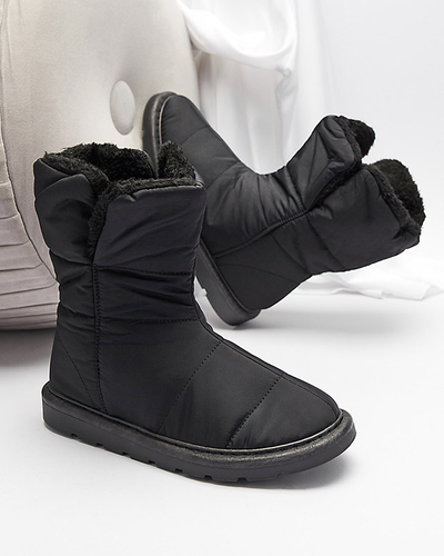 Schwarze Damenstiefel a'la Schneestiefel Kalioli Footwear