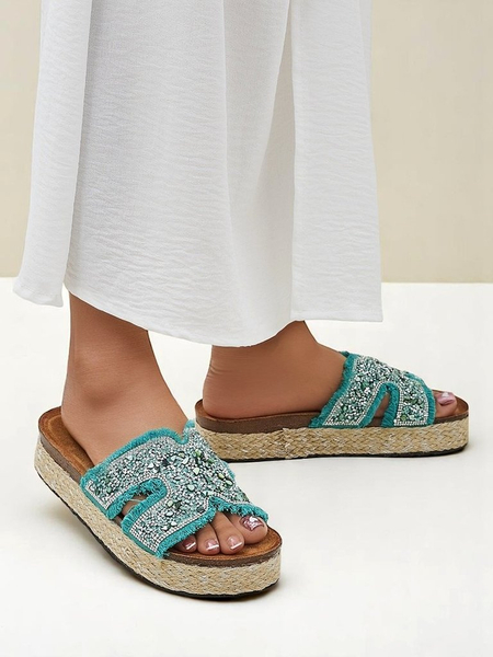 Royalfashion Damensandalen mit Candy Candy Dekorationen