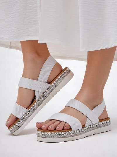 Royalfashion Damen Sandalen mit dekorativer Sohle Zindas