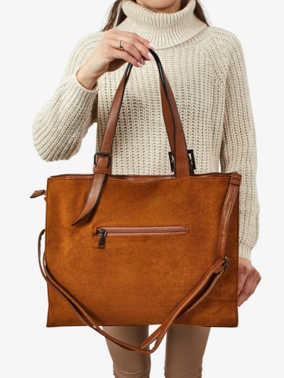Damen Shopper Handtasche Daverna aus Öko-Wildleder