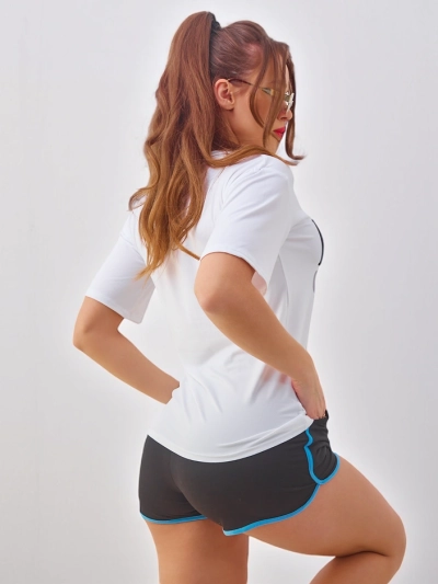 Royalfashion Damen-Sportset mit T-Shirt und Shorts Hallo Sommer