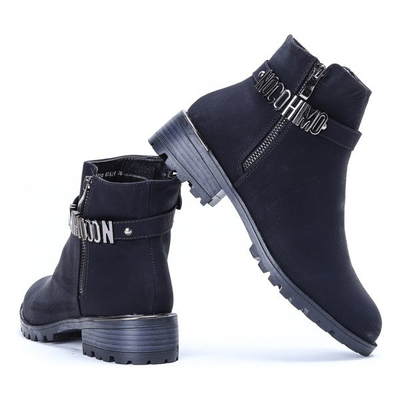 Schwarze Jodhpur-Stiefel Madina - Schuhe 1