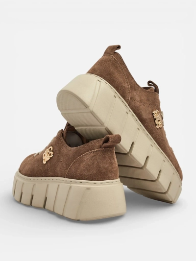 Sportliche Damen-Sneakers aus Naturleder Renos