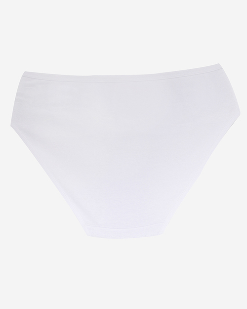 Білі жіночі трусики з мереживом