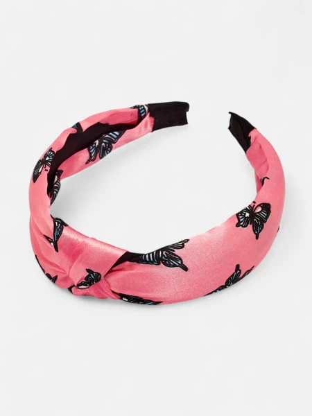 Royalfashion Haarreif mit Karomuster und Schmetterlingen Butterfly Weave