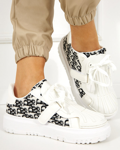 Weiße Sport-Sneaker für Damen mit Ibibis-Aufdruck - Schuhe