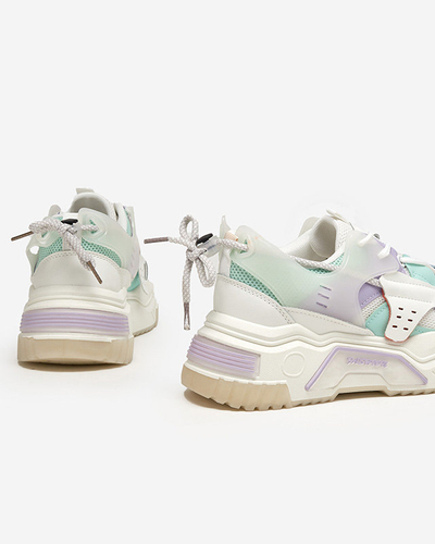 OUTLET Damen Sportschuhe, Turnschuhe in Weiß und Lila Xillop - Schuhe