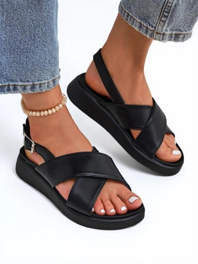 Royalfashion Damen Sandalen mit dicker Sohle Riva Star