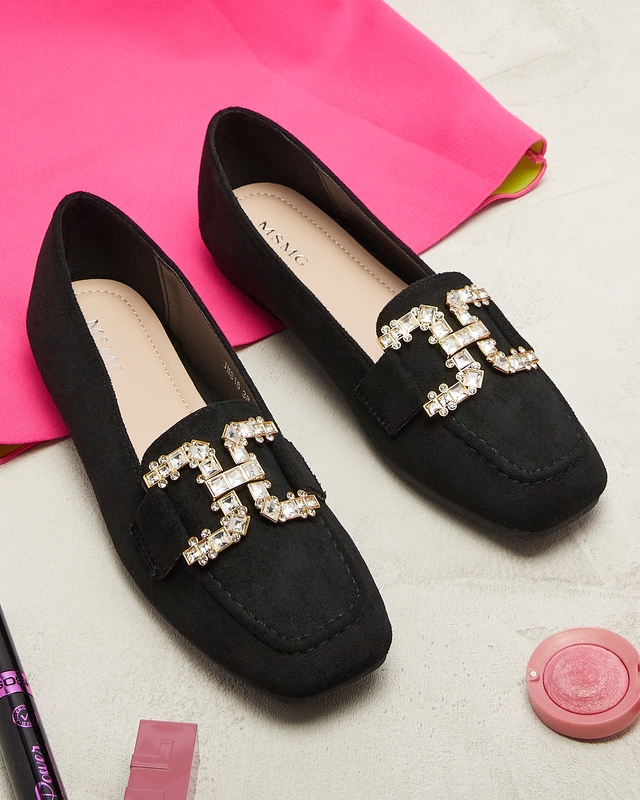 Schwarze Damen Mokassins Jaorica- Footwear