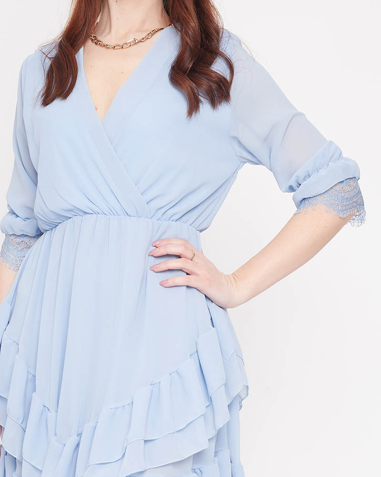 Hellblaues Damen-Minikleid - Kleidung