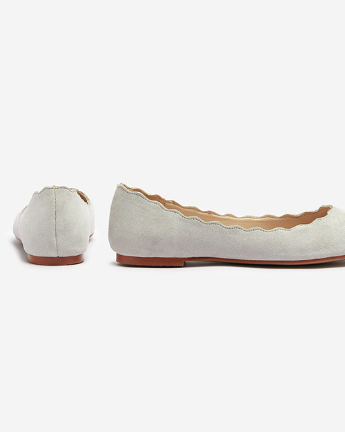 Світло-сірі жіночі балетки Antonelia